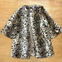 ヒョウ柄ファーコート
