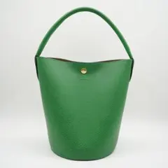 LONGCHAMP バゲットバッグ レザー グリーン