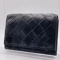 美品 ボッテガヴェネタ キーケース 6連 イントレチャート ブラック ICチップ