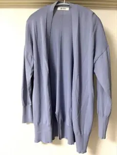 ナノユニバース　カーディガン　ブルー　長袖　38