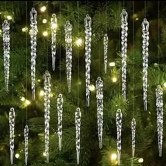 テーブル装飾　ウェディング　クリスマス　オーナメント　つらら　45本セットのサムネイル