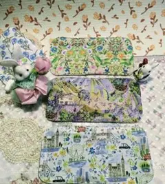 ハーフハンカチセット「リバティプリント」ハンドメイド