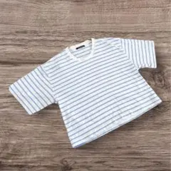 アーバンリサーチ　半袖Tシャツ　ホワイトブルーボーダー　綿100% フリーサイズ