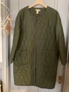 【Samansa Mos2】キルティングジャケット　オリーブグリーン