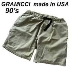 90's USA製 グラミチ クライミングパンツ ショーツ カーキ L