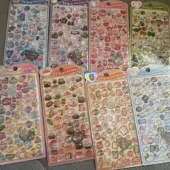 キャラクター立体シール8枚