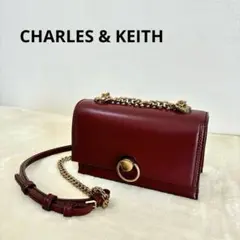 バーガンディ ショルダーバッグ