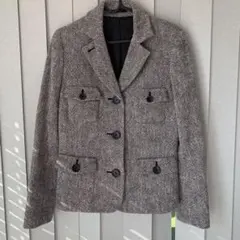 美品　BURBURRY LONDON バーバリーテーラードジャケット　カシミヤ混