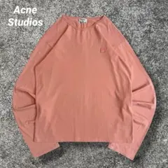Acne Studios 長袖Tシャツ　ロンT 刺繍　フェイスロゴ　美品　Lのサムネイル