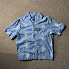 OLD GAP リネン 麻 開襟シャツ ボックスカット オープンカラー メンズS