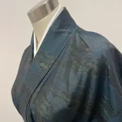 KL3815 大島紬 身丈152.5cm 着物 正絹