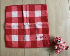 【Vivienne Westwood】 テディベア付きタオルハンカチ