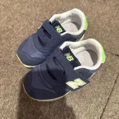 New Balance ネイビーライム スニーカー