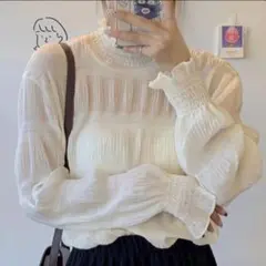 ハイネック ブラウス