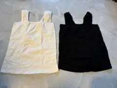 ホワイト＆ブラック タンクトップ 2枚セット　hug seagorg