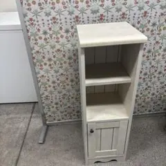 完全未開封】収納キャビネット 4段 折りたたみ キャスター付 扉付き