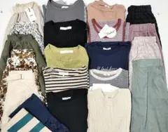 まとめ売り 未使用あり トップス パンツ ニット 長袖 半袖 スカート