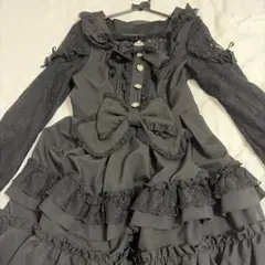 Liz Lisa ブラック レース フリル ワンピースのサムネイル