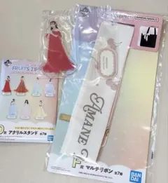 一番くじ　フルーツジッパー　月足天音　D賞アクリルスタンド　F賞マルチリボン