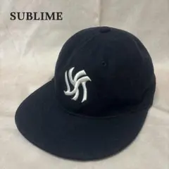 SUBLIME NYC MELTON BB CAP 男女兼用 ネイビー 秋冬のサムネイル