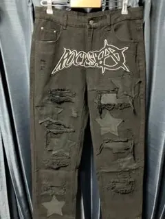 デニムパンツ　ブラック