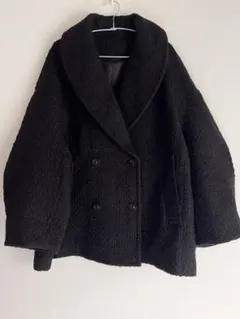 MINAMI TANAKA×CLANE OVER TWEED COAT ブラック