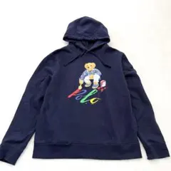 POLO RALPH LAUREN ペイントベア パーカー ネイビー Mサイズ