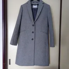 ユナイテッドアローズ　グリーンレーベルリラクシング　グレー チェスターコート