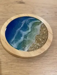 海の風景 レジンコースター