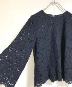 ROPE PICNIC ブラック レース 長袖 トップス 卒業式