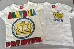 美品 ベビド BABYDOLL トップス Tシャツ 半袖 100cm 2枚セット