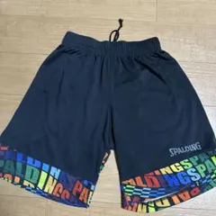 SPALDING バスケットボールパンツ ブラック カラフルLサイズのサムネイル