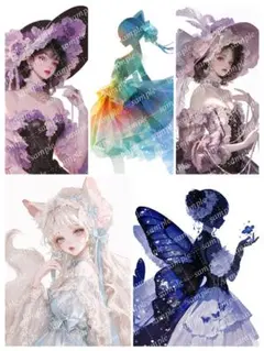 オリジナル人物ステッカー 5枚