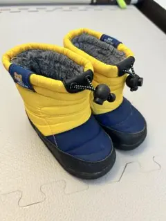 HOT BISCUITS 子ども用ブーツ イエロー/ネイビー