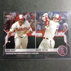 大谷翔平 2022 Topps Now スーパースター2人の活躍で勝利 #334