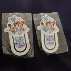 東京ディズニーリゾート 25周年 クリップ　2個セット