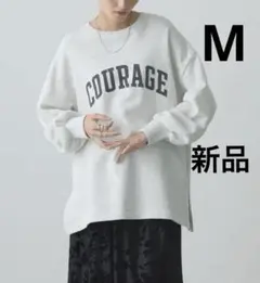 【新品】アメリカンホリック　フロッキーロングスウェット　スウェット　M