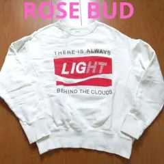 ROSEBUD プリントスウェット クリーム色