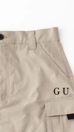【新品未使用タグ付き】GU ジーユー カーゴミニスカート ベージュ L