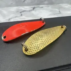 Coatac スプーンルアー 赤 金色のサムネイル