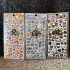 ストーン付き　ジュエルプチドロップ　3枚セット