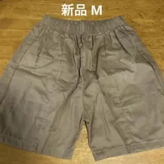 **レディース ハーフパンツ ブラウン ウエストゴム M ポケットあり 海 夏