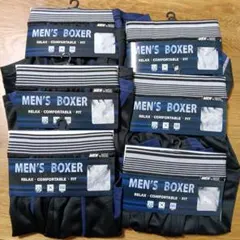 Мサイズ　メンズ ボクサーパンツ ネイビー ブラック 6枚セット