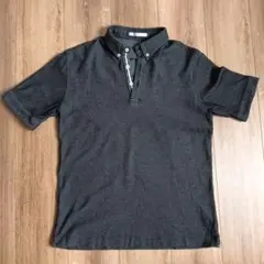 MEN'S MELROSE ポロシャツ ボタンダウン 半袖 ブラックのサムネイル