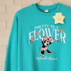⭐新品⭐希少⭐ディズニー ミニーマウス トレーナー スウェット ミントグリーン