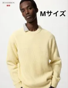 【新品】UNIQLO JW ANDERSON リブクルーネックセーター イエロー