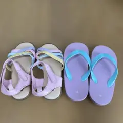 キッズ サンダル 2足セット 18cmのサムネイル