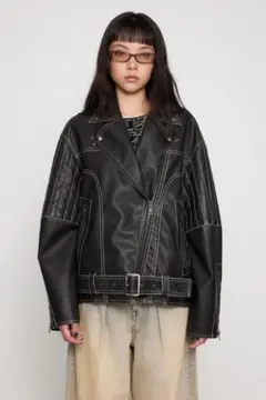 LAGUA GEM BELTED OVER VINTAGE ジャケット