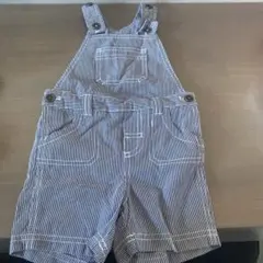 美品OLD NAVY ストライプ オーバーオール 12-18M