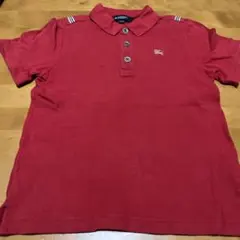 バーバリー　 レッド ポロシャツ 120A